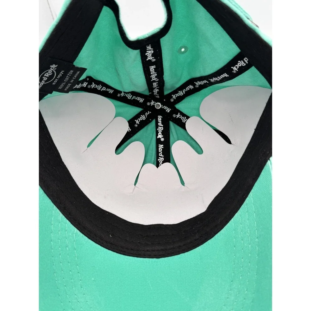 Hard Rock Cafe Nassau Bahamas Teal Acid Washed Hat Cap Adjustable NWT Unworn